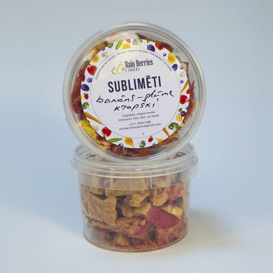 Sublimēta banāns + plūmju krapšķi 35g