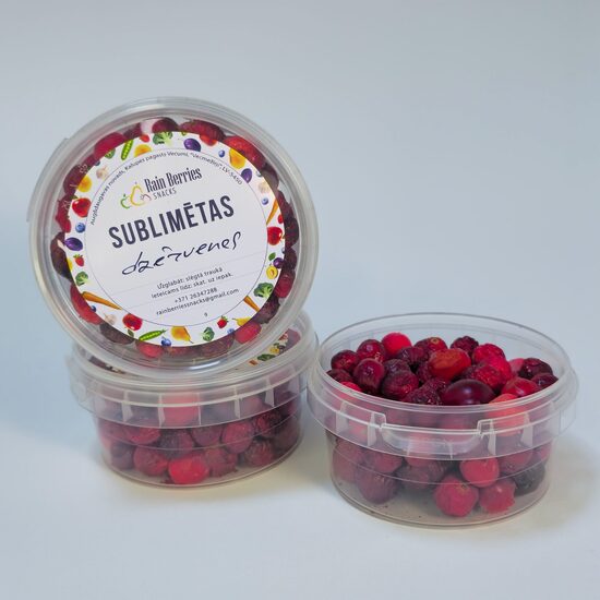 Sublimētas dzērvenes 14g