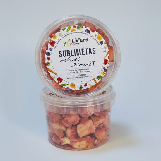 Sublimētas melones zemenēs 25g