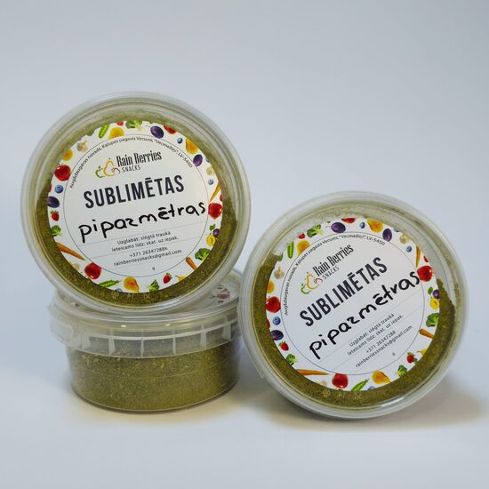 Sublimēts piparmētru pulveris 20g