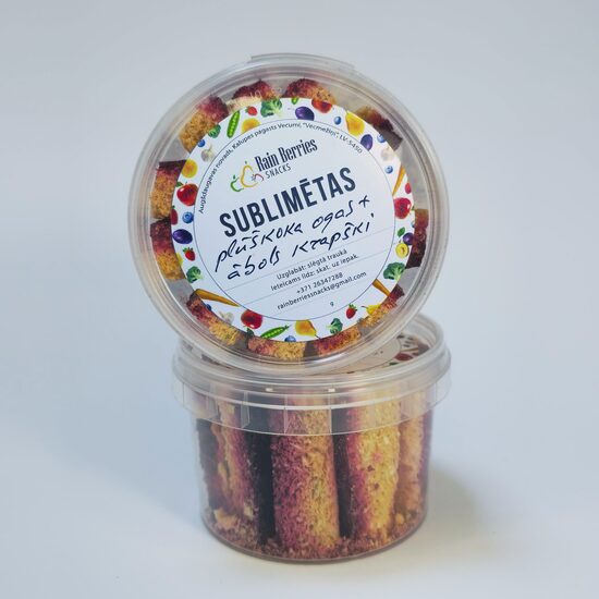 Sublimētas plūškoka ogas + ābolu kapški 35g