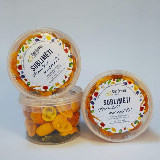 Sublimēti pikantie tomātiņi ar mini gurķīšiem 18g